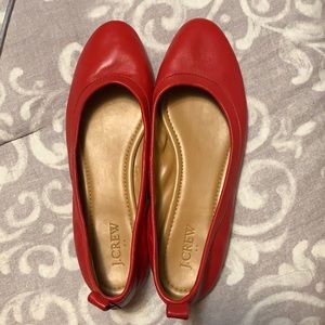 Red J. Crew Flats